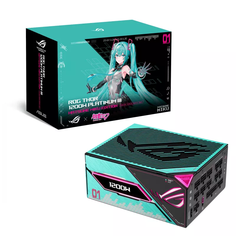 ASUS ROG -THOR-1200P3-MIKU alimentatore 1200 W 20+4 pin ATX ATX multicolore