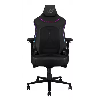 Sedia da gaming universale ASUS ROG Courser — seduta imbottita, peso max 136 kg, seduta 670×700 mm, altezza minima 140 cm, nero