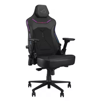 Sedia da gaming universale ASUS ROG Courser — seduta imbottita, peso max 136 kg, seduta 670×700 mm, altezza minima 140 cm, nero