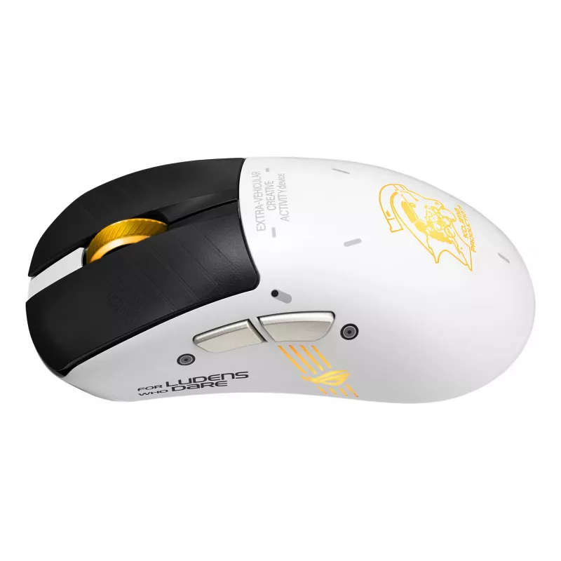 Mouse da gaming ASUS ROG Keris II Origin-KJP, per destrimani, ottico 42.000 DPI, RF Wireless + Bluetooth + USB-A, 6 tasti, multicolore