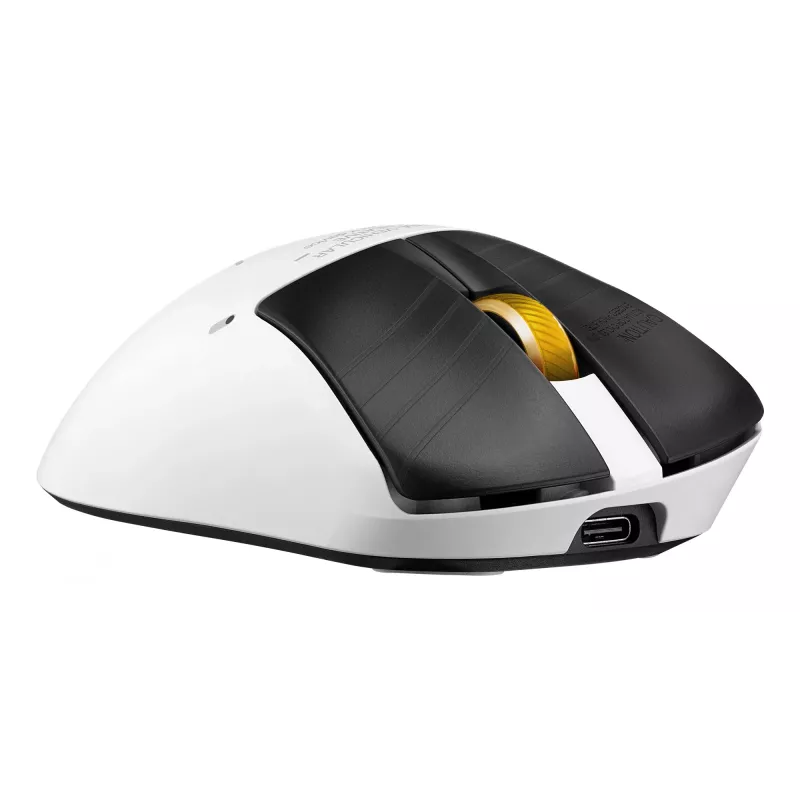 Mouse da gaming ASUS ROG Keris II Origin-KJP, per destrimani, ottico 42.000 DPI, RF Wireless + Bluetooth + USB-A, 6 tasti, multicolore
