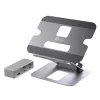 j5create JTS327 supporto dock multi-angolo 4K, supporto per laptop, grigio, alluminio, 40,6 cm (16