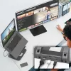 j5create JTS327 supporto dock multi-angolo 4K, supporto per laptop, grigio, alluminio, 40,6 cm (16