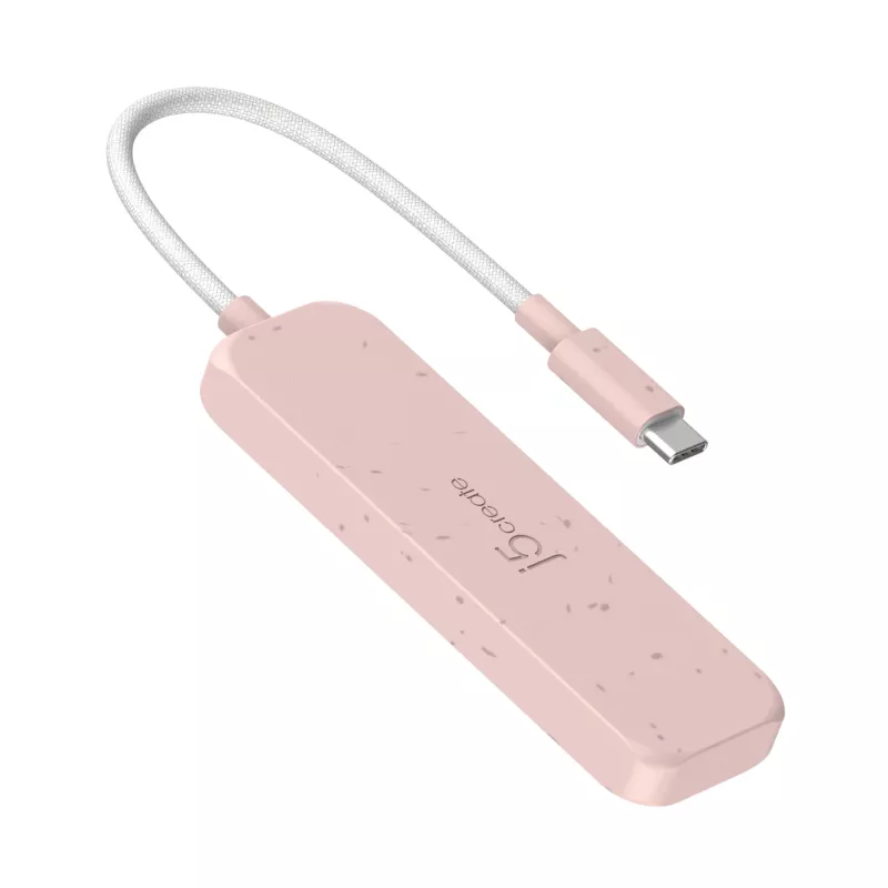 j5create hub USB-C a 4 porte Type-C Gen 2 ecologico