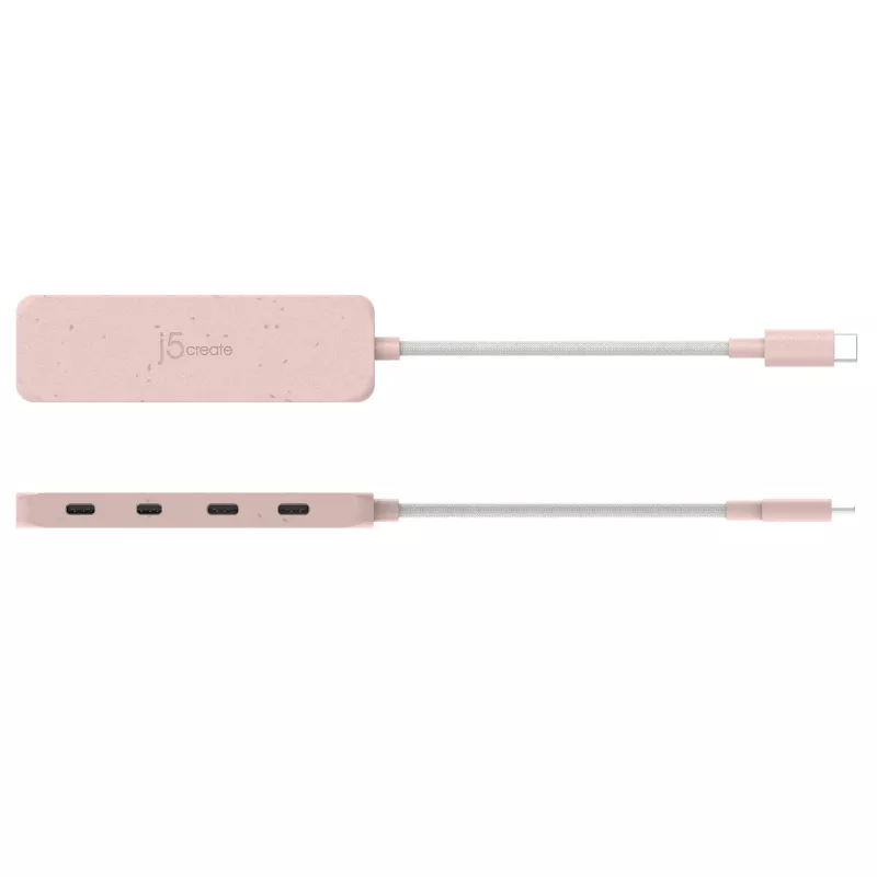 j5create hub USB-C a 4 porte Type-C Gen 2 ecologico