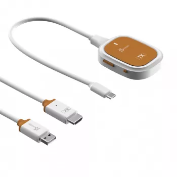 j5create ScreenCast FHD extender wireless per display USB-C, dongle, USB, USB Type-C, bianco, 1 A, 0 - 40 °C