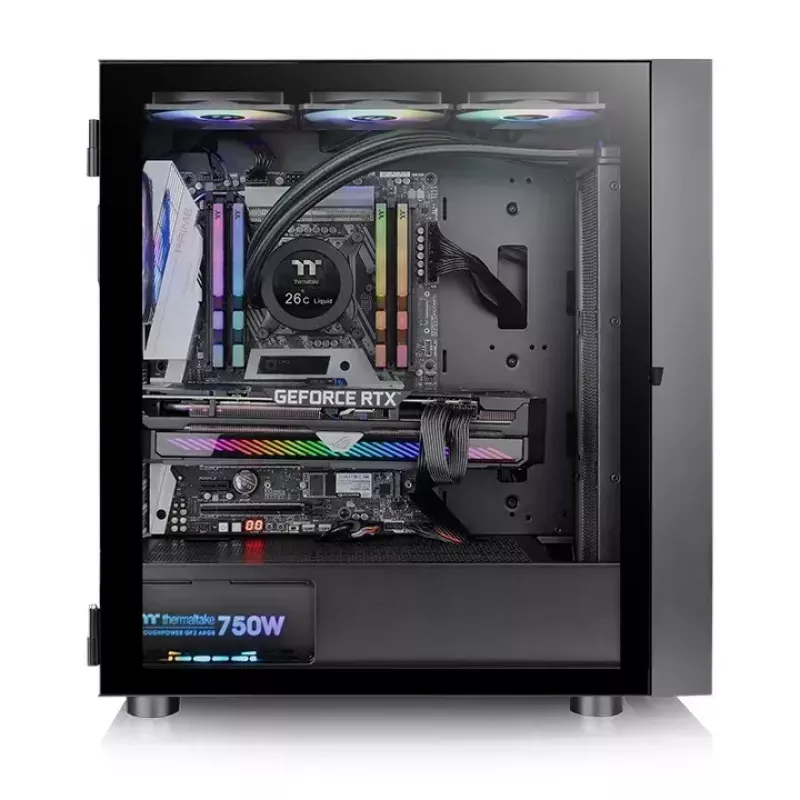 Case PC Thermaltake H570 TG ARGB Midi Tower nero