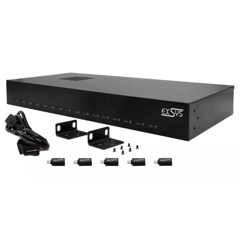 Caricabatterie per dispositivi mobili EXSYS EX-11016 universale nero AC ricarica rapida