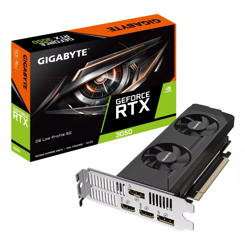 Scheda grafica GIGABYTE GeForce RTX 3050 D6 6GB GDDR6 (GV-N3050D6-6GL)