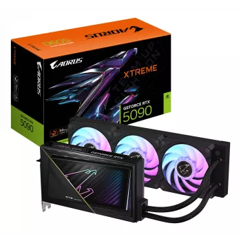 Scheda grafica GIGABYTE AORUS GeForce RTX 5090 XTREME WATERFORCE 32G - 32GB GDDR7, 512bit, PCI-E 5.0, 2655MHz clock core, 3 x DP 2.1a, 1 x HDMI 2.1b, NVIDIA DLSS 4, GV-N5090AORUSX W-32GD