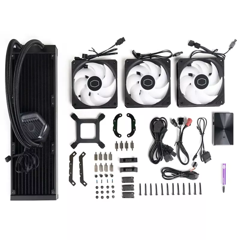 Kit di raffreddamento a liquido Cooler Master MasterLiquid 360 ATMOS 12 cm nero