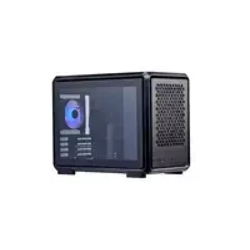 Case per computer Cooler Master MasterFrame 400 Mesh nero mATX con pannello laterale trasparente e 1x ventola ARGB 120mm
