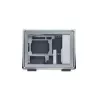 Case per computer Cooler Master MasterFrame 400 Mesh argento, mATX, pannello laterale trasparente, 1x ventola ARGB 120 mm