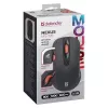 Mouse ottico wireless RF Silent DEFENDER Nexus MS-195 — 1600 DPI, 2,4 GHz, Nano-USB, ambidestro, 2×AAA, nero
