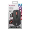 Mouse ottico wireless RF Silent DEFENDER Nexus MS-195 — 1600 DPI, 2,4 GHz, Nano-USB, ambidestro, 2×AAA, nero
