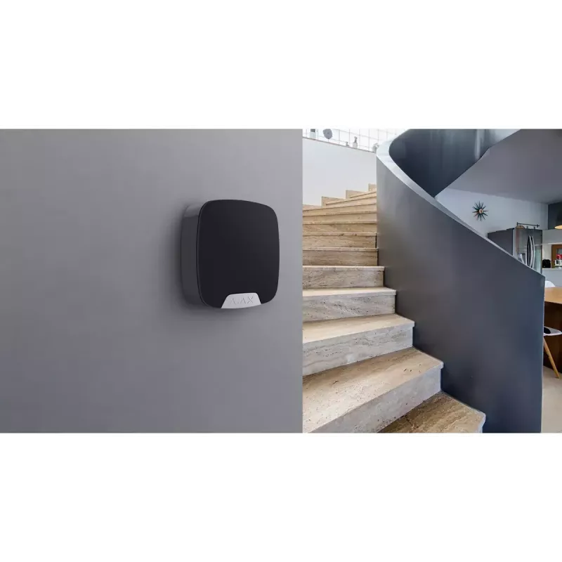 Sirena wireless Ajax HomeSiren Indoor nero