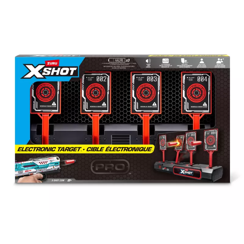 Bersaglio elettronico ZURU XSHOT, bersaglio, 8 anni, AA, nero
