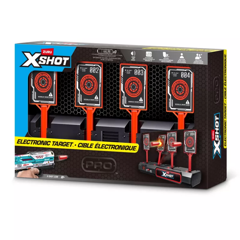 Bersaglio elettronico ZURU XSHOT, bersaglio, 8 anni, AA, nero