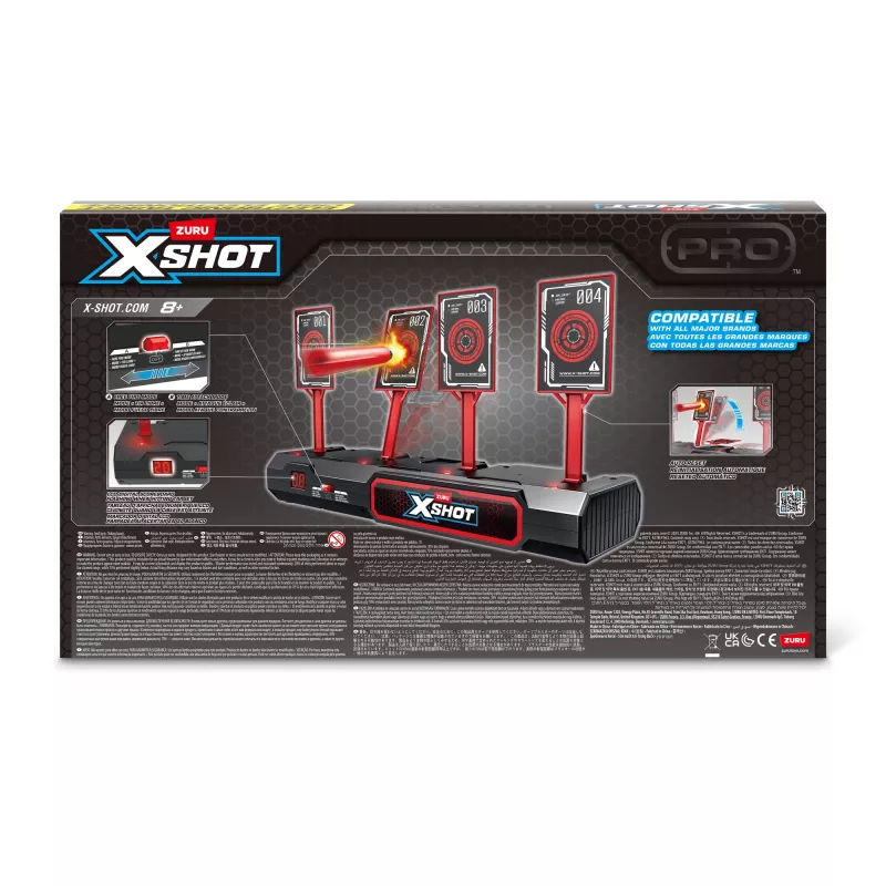 Bersaglio elettronico ZURU XSHOT, bersaglio, 8 anni, AA, nero