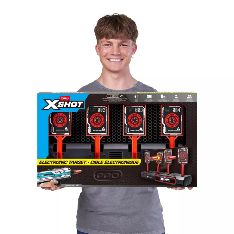 Bersaglio elettronico ZURU XSHOT, bersaglio, 8 anni, AA, nero