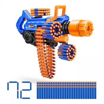 Blaster giocattolo per freccette Zuru XSHOT Insanity — Smoke N Barrel, include 72 freccette in schiuma