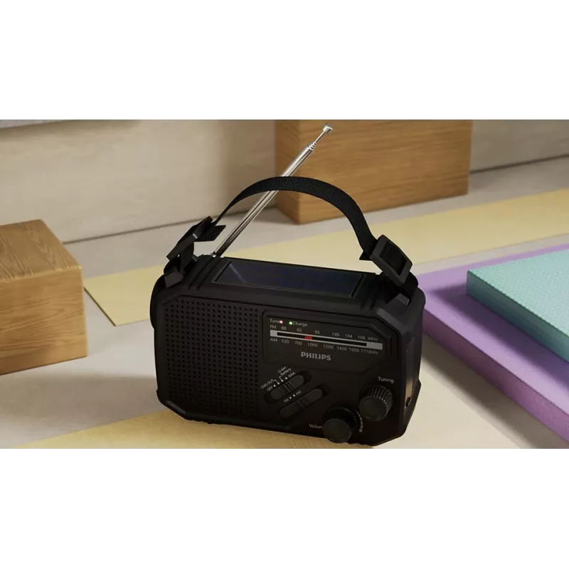 Radio portatile Philips TAR1609/00 analogica e digitale AM FM nero
