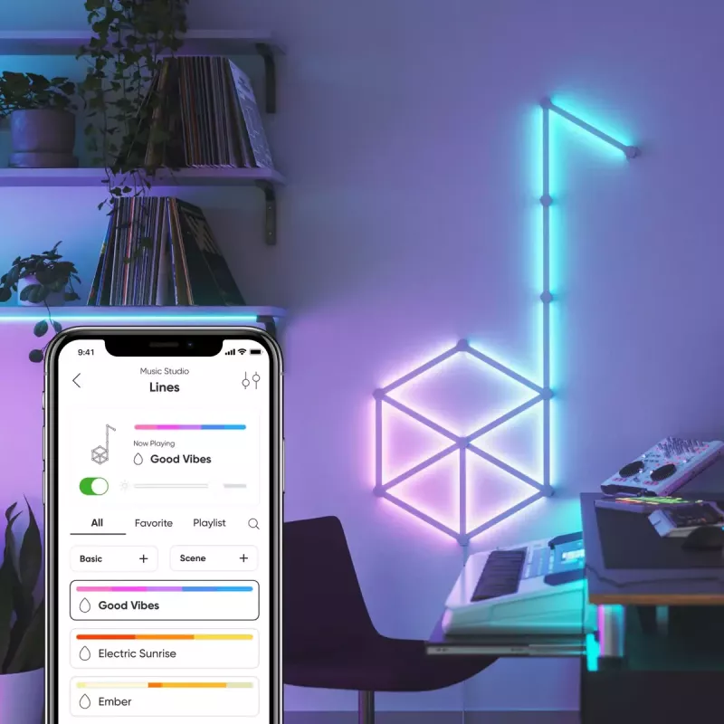 Nanoleaf Lines Starter Kit Altro bianco RGB IP20 15 pezzi