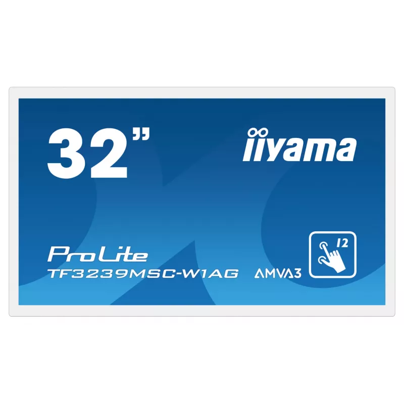 Monitor iiyama ProLite TF3239MSC-W1AG 31,5 pollici (80 cm) Full HD 1920x1080 LED touchscreen AMVA3 bianco