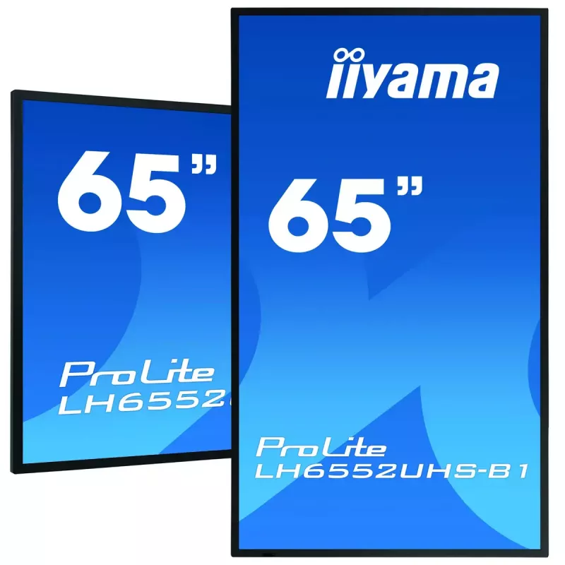 Display digital signage IIYAMA LH6552UHS-B1 64,5 pollici IPS 4K 3840x2160 500 cd/m² Android 8.0 24/7 nero