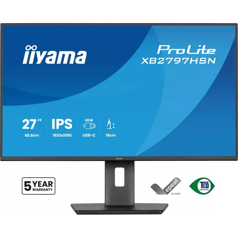 iiyama ProLite XB2797HSN-B1 monitor per computer 68,6 cm (27 inch) 1920 x 1080 pixel Full HD LCD nero