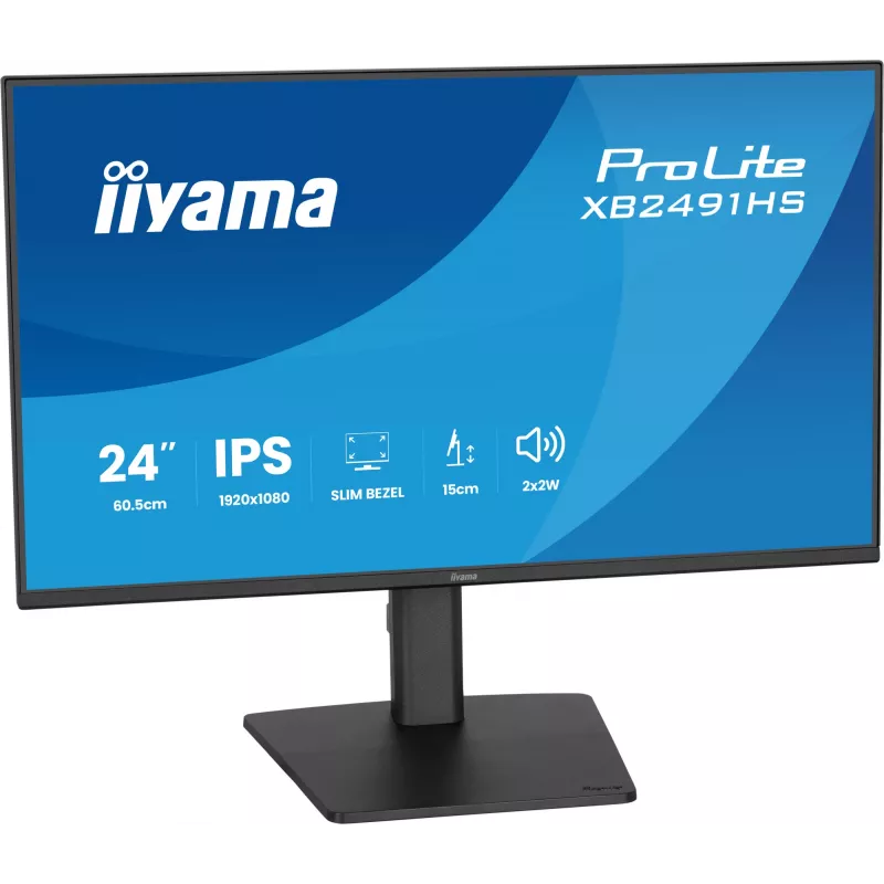 Monitor IIYAMA XB2491HS-B1 60,5 cm (23,8 inch) 16:9 IPS con HDMI, DisplayPort e altoparlanti integrati