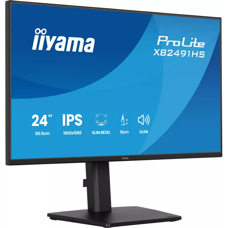 Monitor IIYAMA XB2491HS-B1 60,5 cm (23,8 inch) 16:9 IPS con HDMI, DisplayPort e altoparlanti integrati