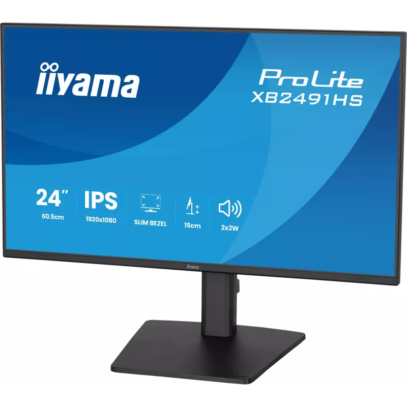 Monitor IIYAMA XB2491HS-B1 60,5 cm (23,8 inch) 16:9 IPS con HDMI, DisplayPort e altoparlanti integrati