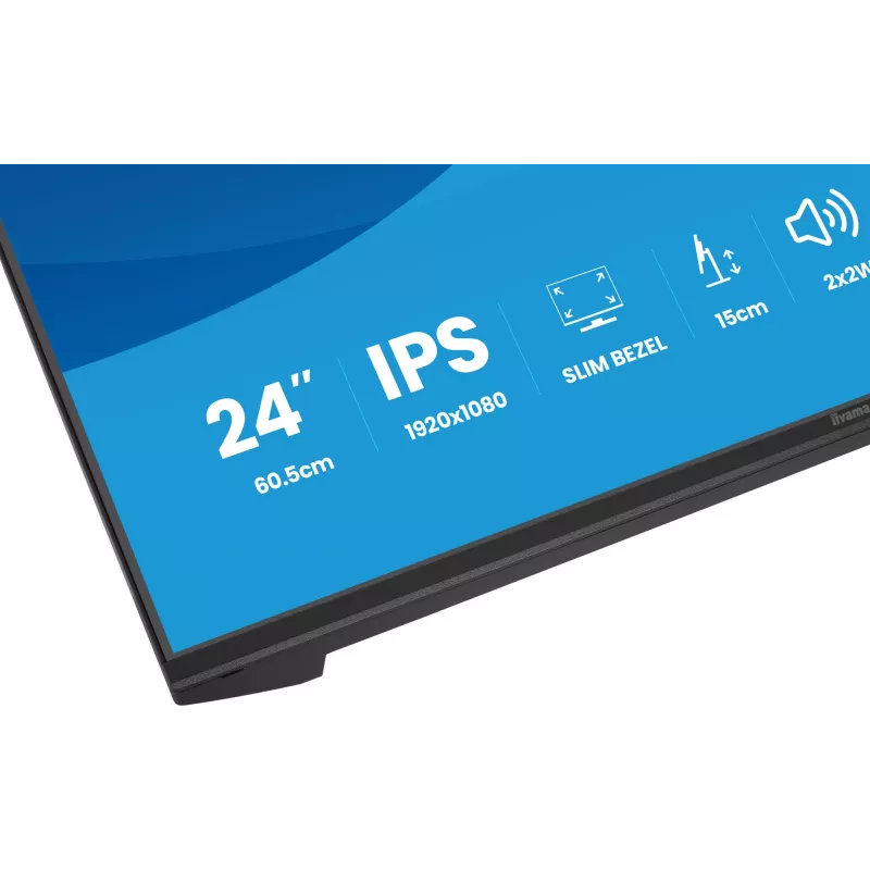 Monitor IIYAMA XB2491HS-B1 60,5 cm (23,8 inch) 16:9 IPS con HDMI, DisplayPort e altoparlanti integrati