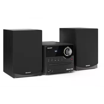 Microsistema audio per la casa Sharp XL-B512(BK) – 45 W, lettore CD singolo, radio FM, MP3, connessioni diffusori a banana, nero