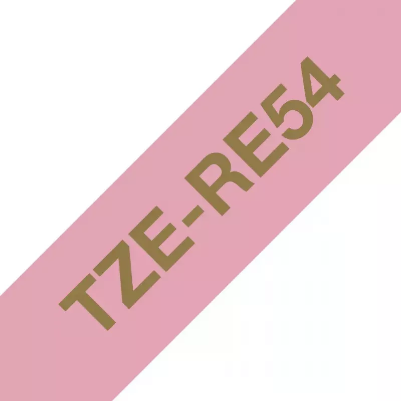 Nastro per etichettatrice Brother TZE-RE54 oro su rosa