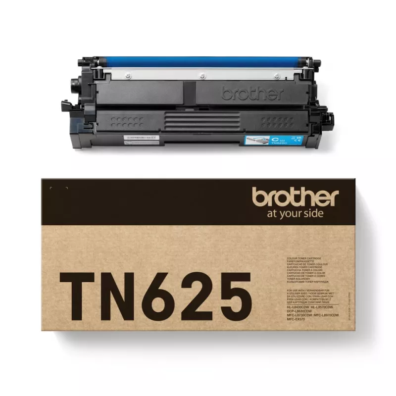 Cartuccia toner Brother TN-625C ciano, originale, resa 1800 pagine, 1 pz.