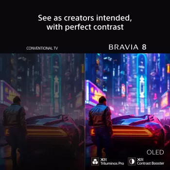 Sony BRAVIA 8 Series 65 pollici OLED 4K HDR display con Google TV, incluso 3 anni PrimeSupport