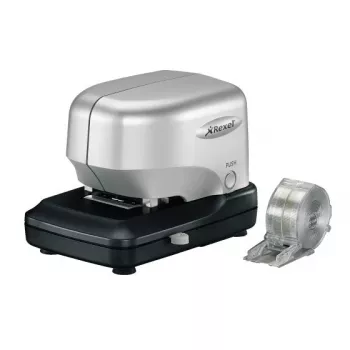 Rexel Stella30 cucitrice elettrica a cartucce argento/nero, 30 fogli, 5000 punti metallici, nero, argento, 215 mm, 196 mm, 138 mm