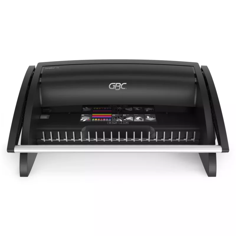 GBC rilegatrice CombBind® C110, rilegatrice a pettine, manuale, 195 fogli, nero
