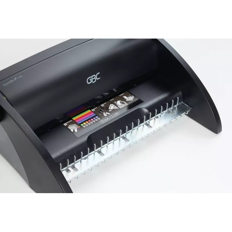 GBC rilegatrice CombBind® C110, rilegatrice a pettine, manuale, 195 fogli, nero