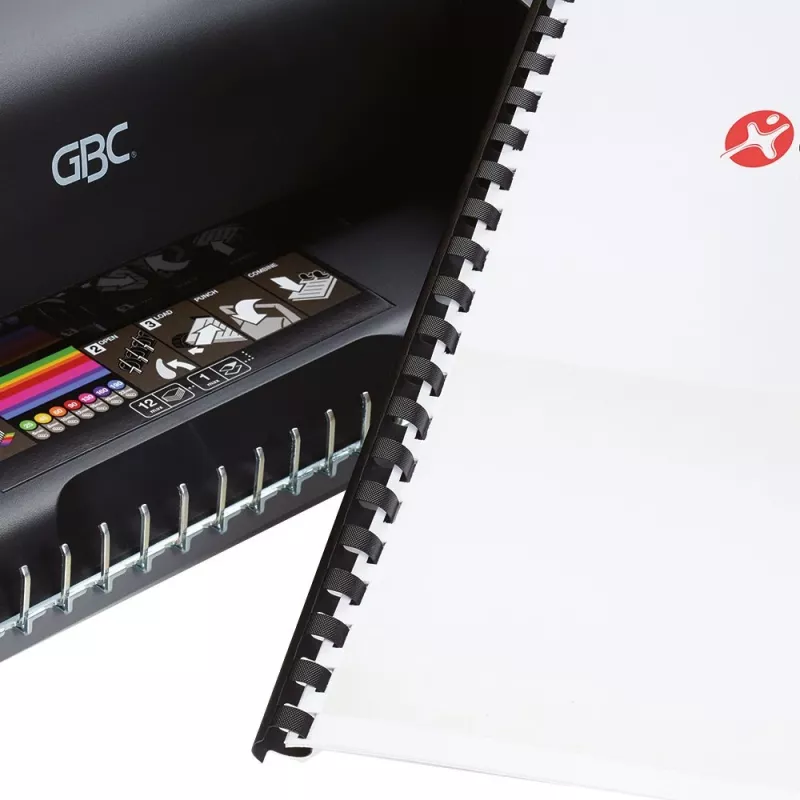GBC rilegatrice CombBind® C110, rilegatrice a pettine, manuale, 195 fogli, nero