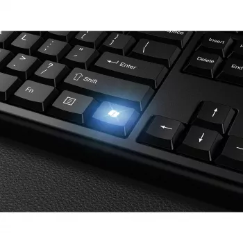 Kensington KM270 EQ set desktop ricaricabile – wireless, wireless, RF Wireless + Bluetooth, membrana, QWERTZ, nero, mouse incluso