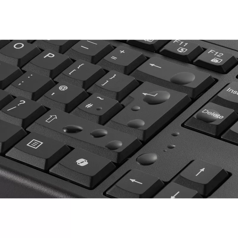 Kensington KM270 EQ set desktop ricaricabile – wireless, wireless, RF Wireless + Bluetooth, membrana, QWERTZ, nero, mouse incluso