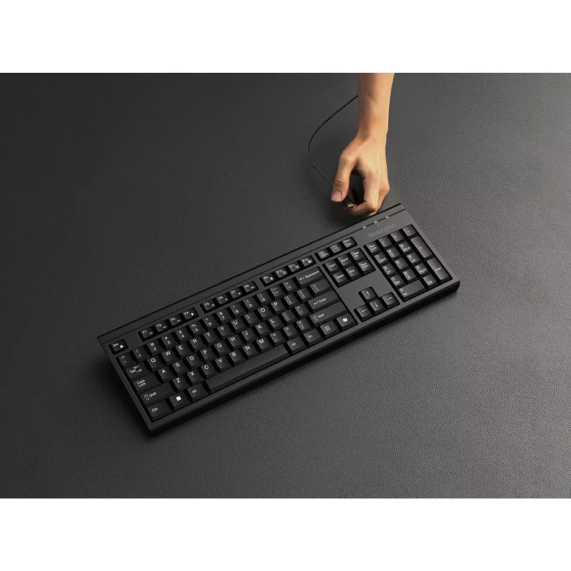 Kensington KM270 EQ set desktop ricaricabile – wireless, wireless, RF Wireless + Bluetooth, membrana, QWERTZ, nero, mouse incluso