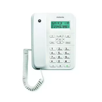 Motorola CT202 telefono analogico identificazione chiamante bianco