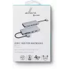 eSTUFF ES623010 Hub di interfacce USB 3.2 Gen 1 (3.1 Gen 1) Type-C 5000 Mbit/s Alluminio