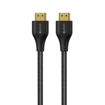 eSTUFF cavo HDMI 2.1 8K 2m, 2 m, HDMI Type-A (standard), HDMI Type-A (standard), 7680 x 4320 pixel, 3D, nero
