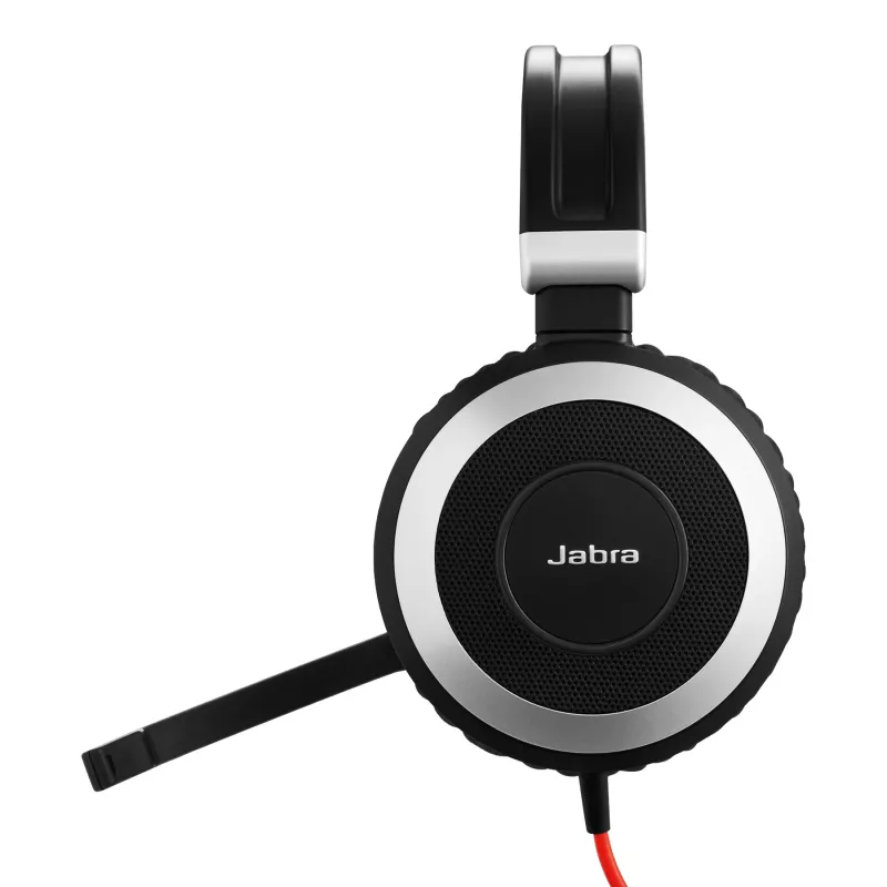 Jabra Evolve 80 MS stereo, con filo, ufficio/call center, 646 g, headset, nero