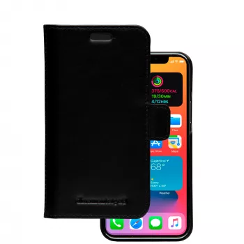 Wallet Case dbramante1928 Lynge per iPhone 12 mini 5,4 pollici – nero, 3 vani per carte